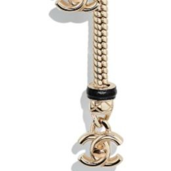 SOLD Chanel 21S Metal, Lambskin, Gold Y Necklace - Picture 11 of 11